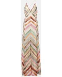 Missoni - Abito Lungo A Zig-Zag - Lyst