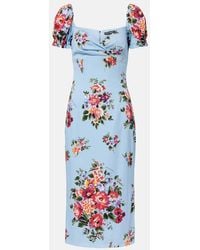 Dolce & Gabbana - Flower Bouquet-Print Dress - Lyst