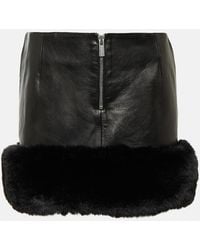 Magda Butrym - Leather Miniskirt - Lyst