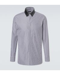 Tom Ford - Camisa De Popelin De Algodon A Rayas - Lyst