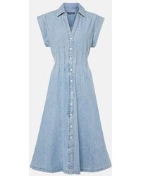Veronica Beard - Ruben Denim Midi Dress - Lyst