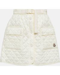 Moncler - Quilted Wrap Miniskirt - Lyst