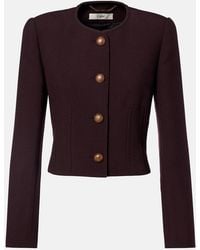 Chloé - Darted Cropped Wool Jacket - Lyst