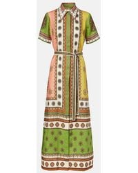 ALÉMAIS - Contina Belted Linen Shirt Dress - Lyst