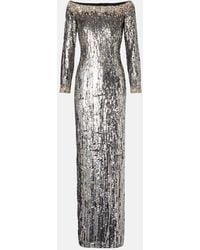 Jenny Packham - Marine Sequined Gown - Lyst