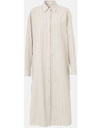 The Row - Vestido Camisero Chihiro De Algodon - Lyst