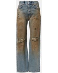 Acne Studios - Jeans Anchos 2021F De Tiro Medio Con Efecto Desgastado - Lyst
