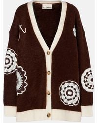 ALÉMAIS - Crochet-Trimmed Cardigan - Lyst