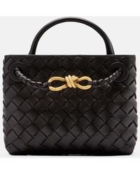 Bottega Veneta - Henkeltasche Andiamo Mini Aus Leder - Lyst