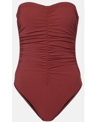 Karla Colletto - Basics Ruched Bandeau Swimsuit - Lyst