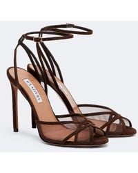 Aquazzura - Shear Suede Sandals - Lyst