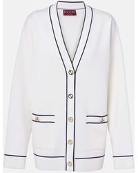 Gucci - Cardigan Aus Feiner Wolle, Grösse - Lyst