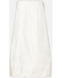 STAUD - Lidia Silk Satin Minidress - Lyst