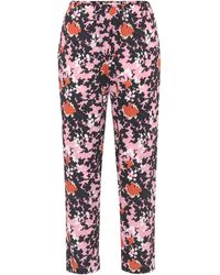 Marni Cropped-Hose mit abstraktem Print - Pink