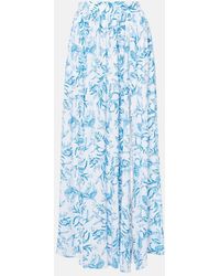 Melissa Odabash - Mira Printed Maxi Skirt - Lyst