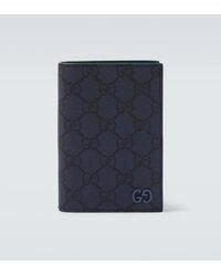 Gucci - Gg Supreme Leather-Trimmed Canvas Wallet - Lyst