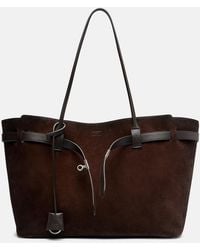 Balenciaga - Bel Air Large Suede Tote Bag - Lyst