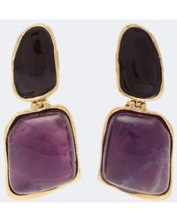La DoubleJ - Spells 24Kt-Plated Drop Earrings - Lyst