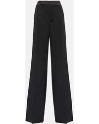 Saint Laurent - Pantaloni A Gamba Larga - Lyst