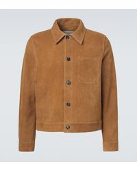 Ami Paris - Suede Blouson Jacket - Lyst