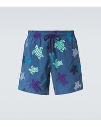 Vilebrequin - Embroidered Swim Trunks - Lyst