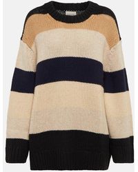 Khaite - Pullover Jade in cashmere a righe - Lyst