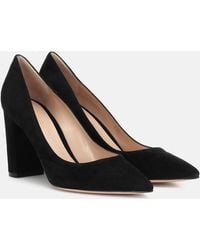 Gianvito Rossi - Piper 85 Suede Pumps - Lyst