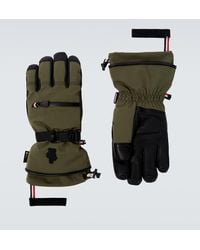 Moncler - Skihandschuhe Mit Leder - Lyst