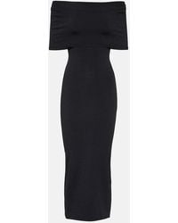 Wardrobe NYC - Off-Shoulder Ribbed-Knit Midi Dress - Lyst