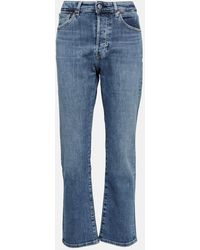AG Jeans - Mid-Rise Straight Jeans American - Lyst