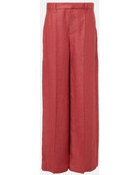 Brunello Cucinelli - Weite Hose Aus Hanf Und Leinen - Lyst