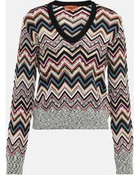 Missoni - Zig-zag Wool-blend Sweater - Lyst