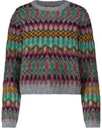 Maison Margiela Patterned Wool Sweater - Grey