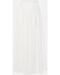 Adriana Degreas - Cotton Poplin Maxi Skirt - Lyst