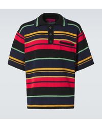 The Elder Statesman - Scally Cotton And Alpaca-Blend Polo Shirt - Lyst