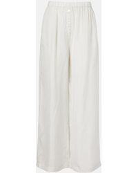 Frankie Shop - Brenna Sheer Striped Wide-Leg Pants - Lyst