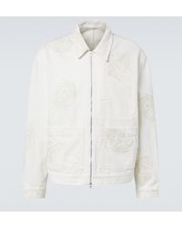 Dries Van Noten - Embroidered Denim Jacket - Lyst