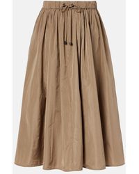 Max Mara - Lonza Taffeta Midi Skirt - Lyst