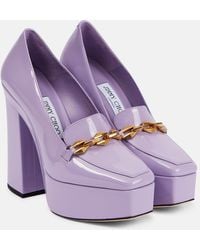 Jimmy Choo - Diamond Tilda Embellished Patent Leather Pumps - Lyst
