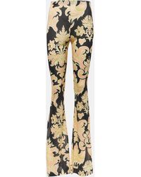 Etro - High-rise Printed Flared Pants - Lyst