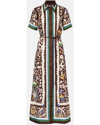 ALÉMAIS - Maroc Printed Linen Shirt Dress - Lyst