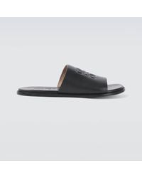 Loewe - Paula's Ibiza Pantoletten Flex Anagram Aus Leder - Lyst