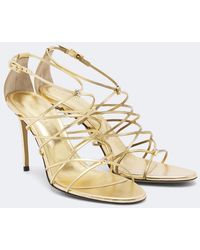 Mach & Mach - Daisy Embellished Leather Sandals - Lyst