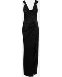 Versace - Vestido De Fiesta En Jersey - Lyst