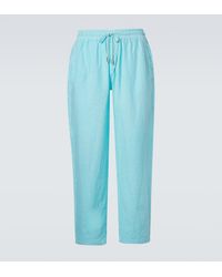 Vilebrequin - Linen Wide-Leg Pants - Lyst