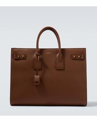 Saint Laurent - Tote Bag Sac De Jour Thin Large Aus Leder - Lyst