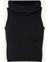 Alaïa - Hooded Knit Top - Lyst