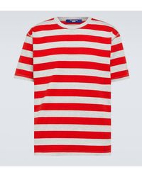 Junya Watanabe - Striped Cotton Jersey T-shirt - Lyst