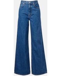SLVRLAKE Denim - Eva High-Rise Wide-Leg Jeans - Lyst