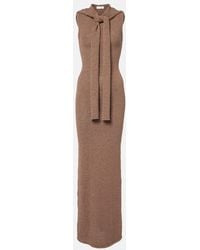 AYA MUSE - Rory Hooded Cotton-Blend Maxi Dress - Lyst